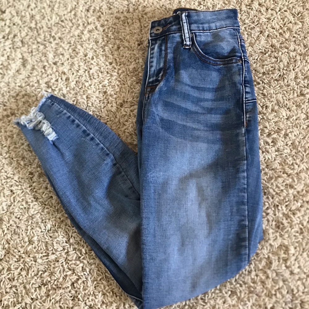 Low Rise Light Blue Jeans